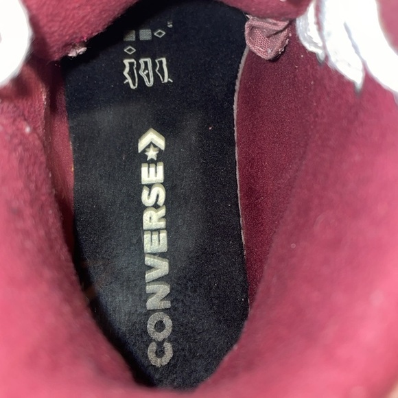Converse Women's Berkshire Hi Top Dark Beetroot/Saddle/Egret A00914C. Size 7 - Picture 12 of 15